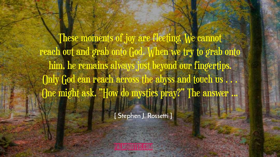 Stephen J. Rossetti Quotes: These moments of joy are