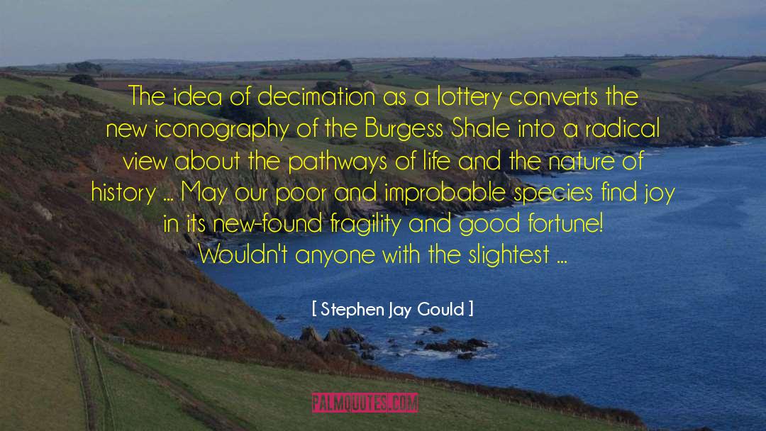 Stephen Jay Gould Quotes: The idea of decimation as