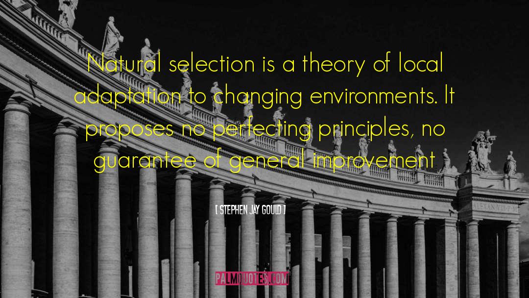 Stephen Jay Gould Quotes: Natural selection is a theory