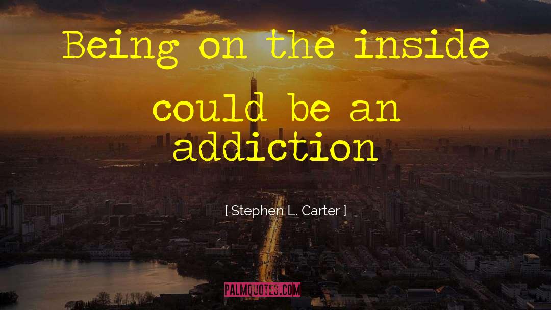 Stephen L. Carter Quotes: Being on the inside could