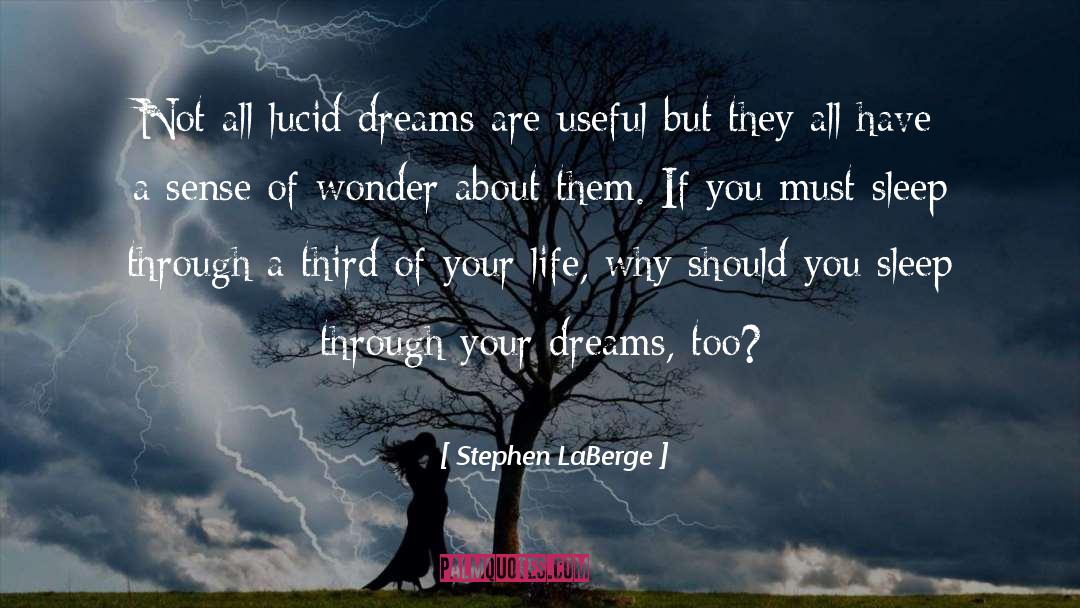 Stephen LaBerge Quotes: Not all lucid dreams are