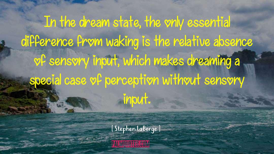 Stephen LaBerge Quotes: In the dream state, the