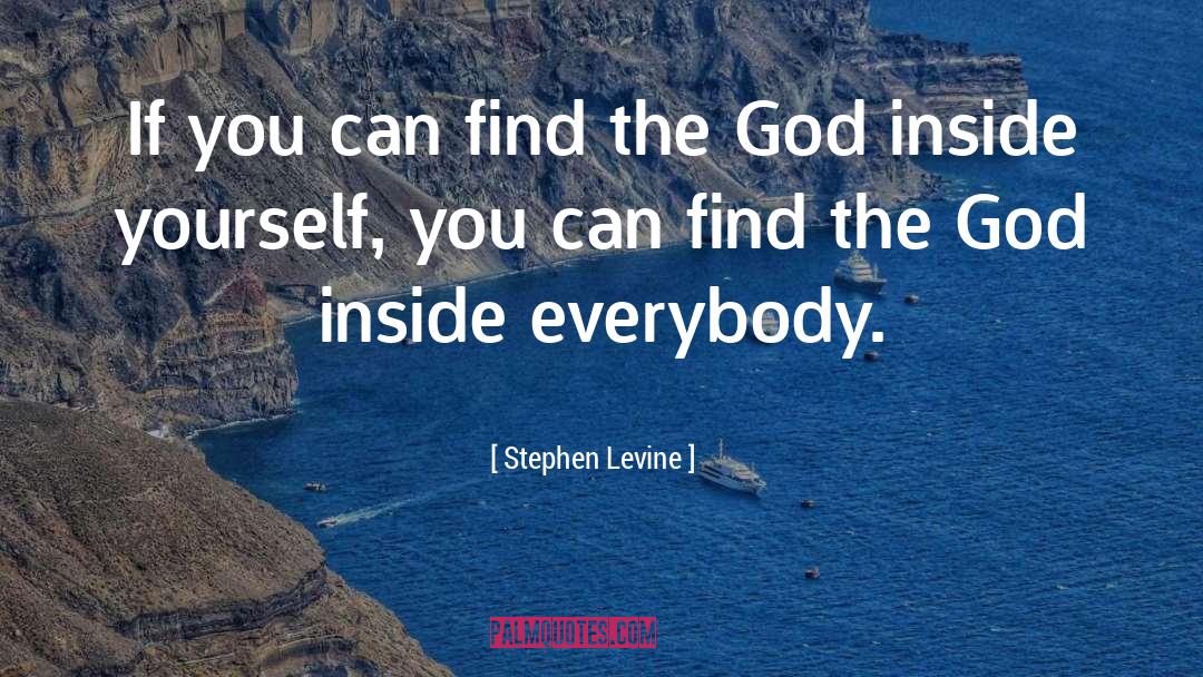 Stephen Levine Quotes: If you can find the