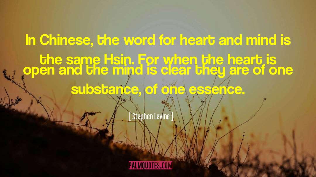 Stephen Levine Quotes: In Chinese, the word for