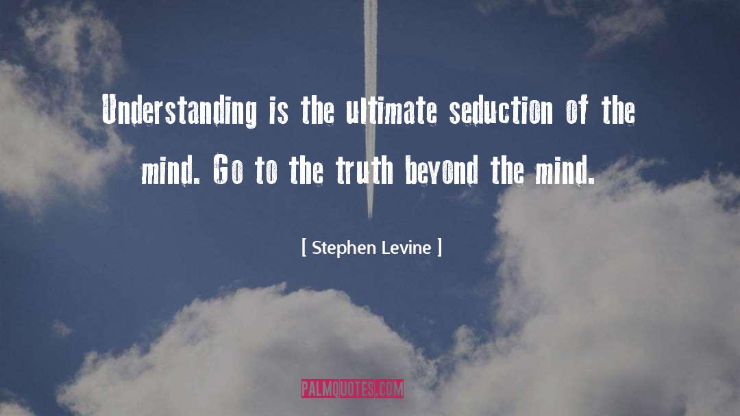 Stephen Levine Quotes: Understanding is the ultimate seduction