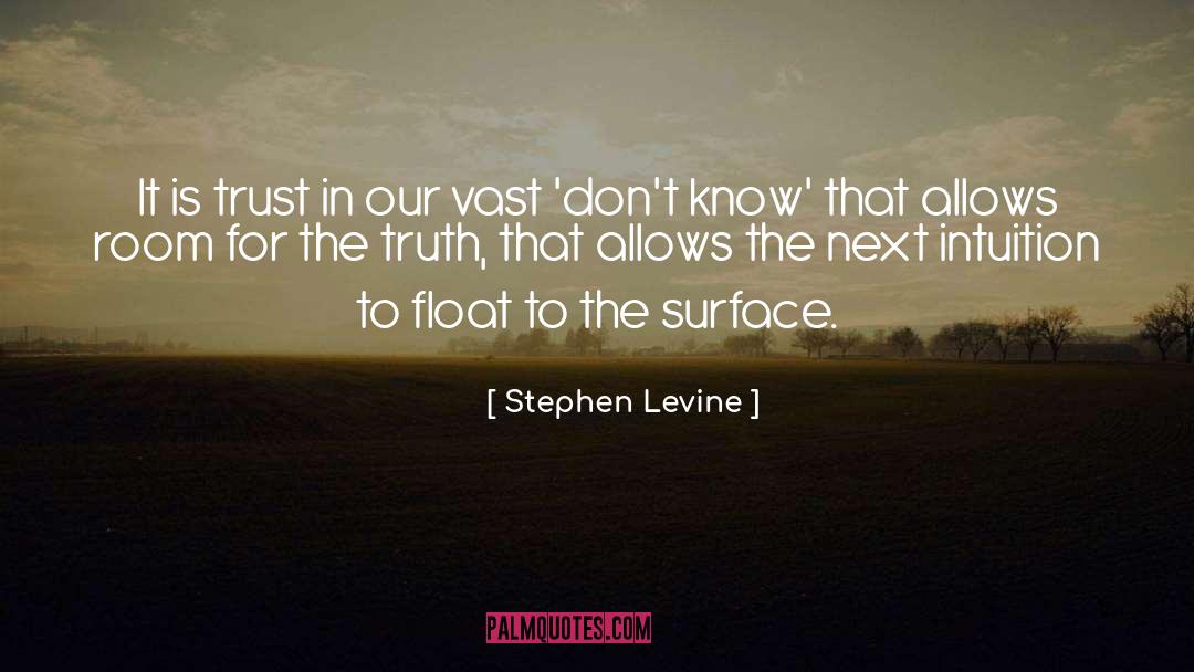 Stephen Levine Quotes: It is trust in our