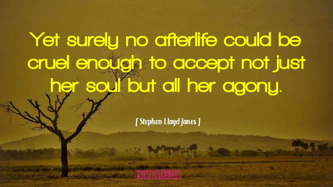 Stephen Lloyd Jones Quotes: Yet surely no afterlife could