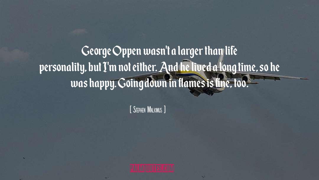 Stephen Malkmus Quotes: George Oppen wasn't a larger