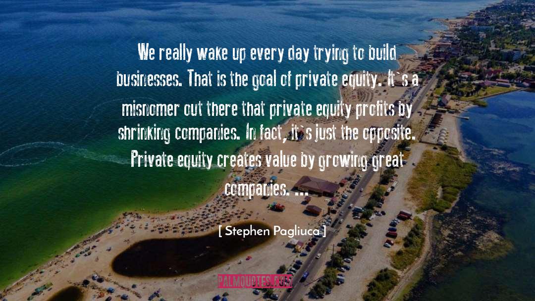 Stephen Pagliuca Quotes: We really wake up every