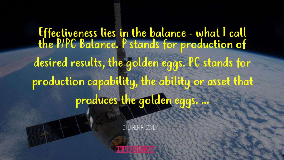 Stephen R. Covey Quotes: Effectiveness lies in the balance