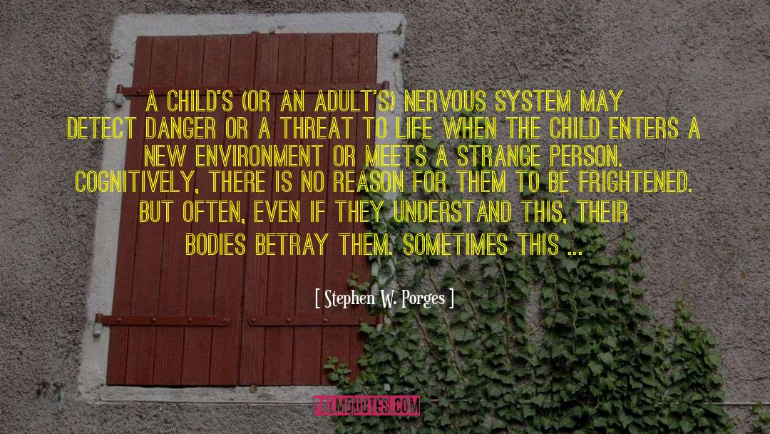 Stephen W. Porges Quotes: A child's (or an adult's)