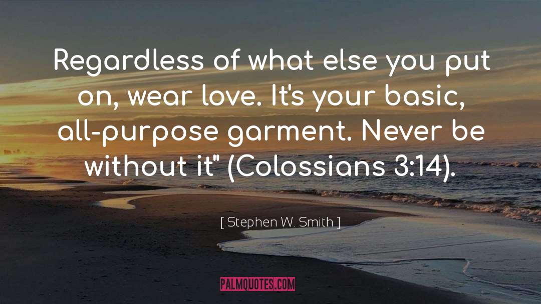 Stephen W. Smith Quotes: Regardless of what else you