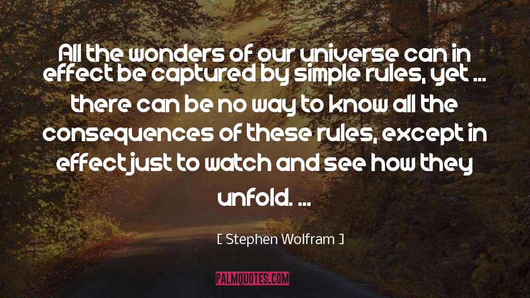 Stephen Wolfram Quotes: All the wonders of our