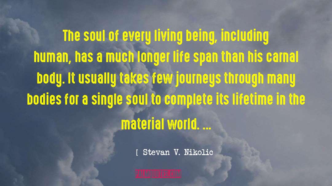 Stevan V. Nikolic Quotes: The soul of every living