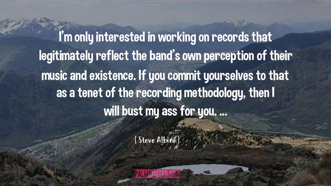 Steve Albini Quotes: I'm only interested in working