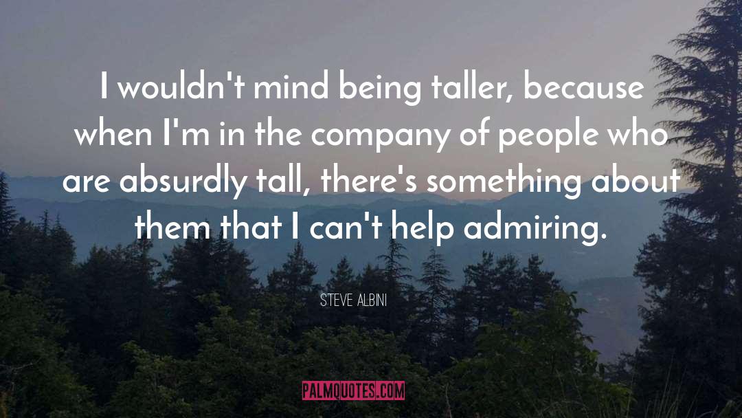 Steve Albini Quotes: I wouldn't mind being taller,