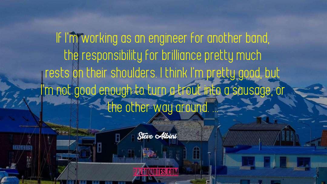 Steve Albini Quotes: If I'm working as an