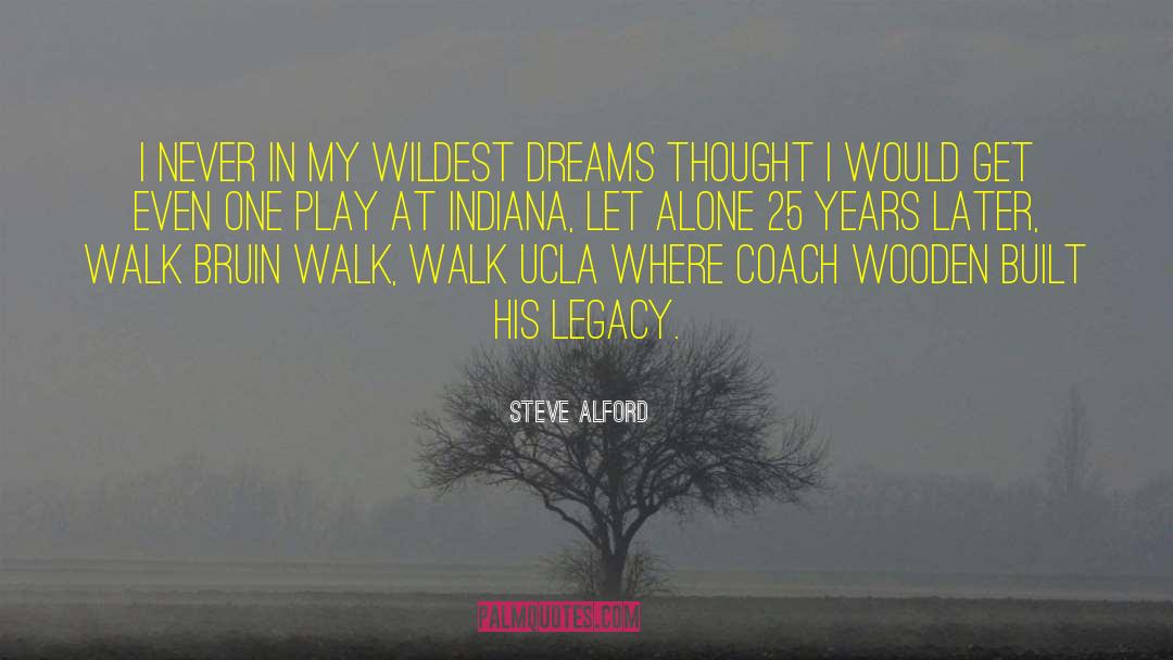 Steve Alford Quotes: I never in my wildest