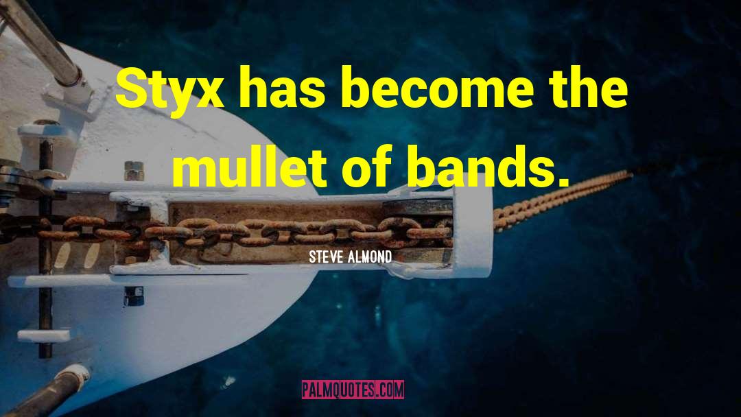 Steve Almond Quotes: Styx has become the mullet