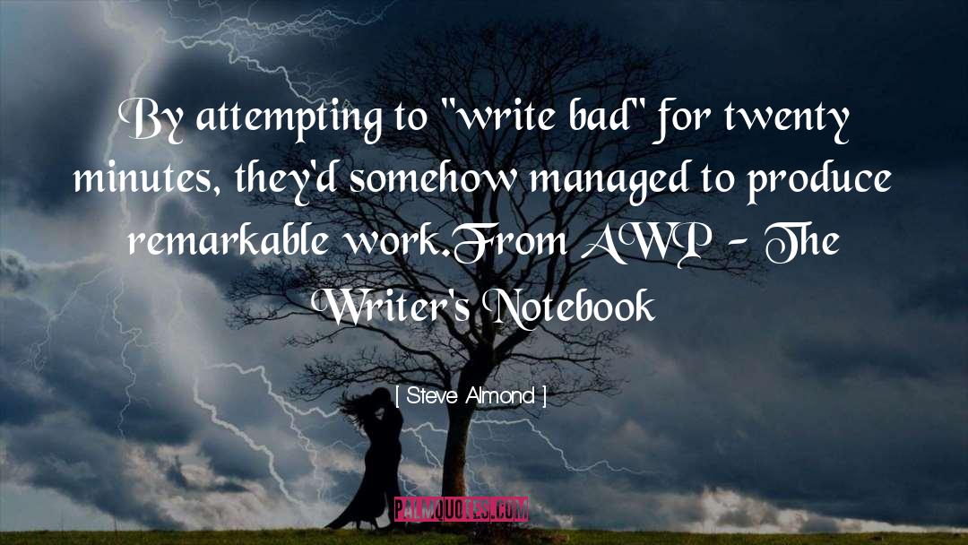 Steve Almond Quotes: By attempting to 