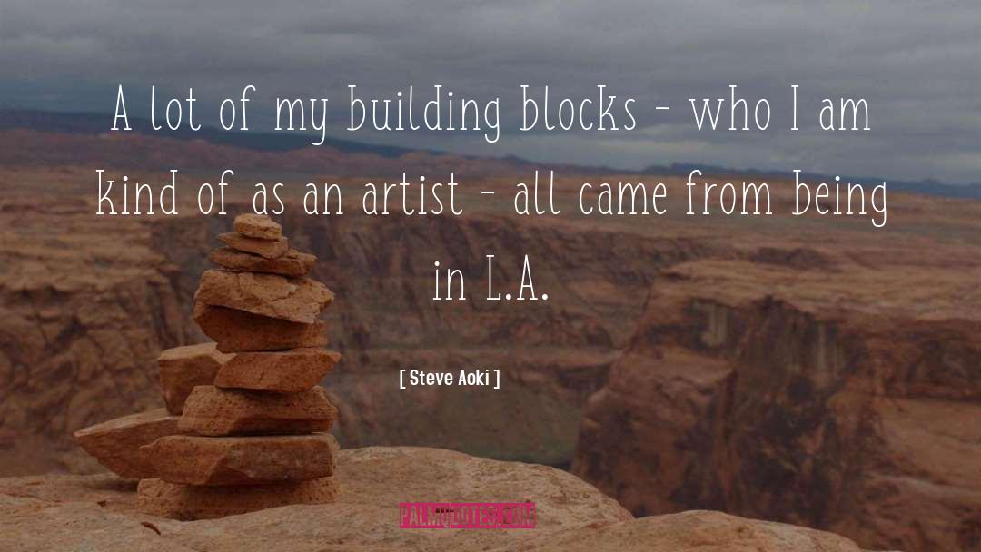 Steve Aoki Quotes: A lot of my building