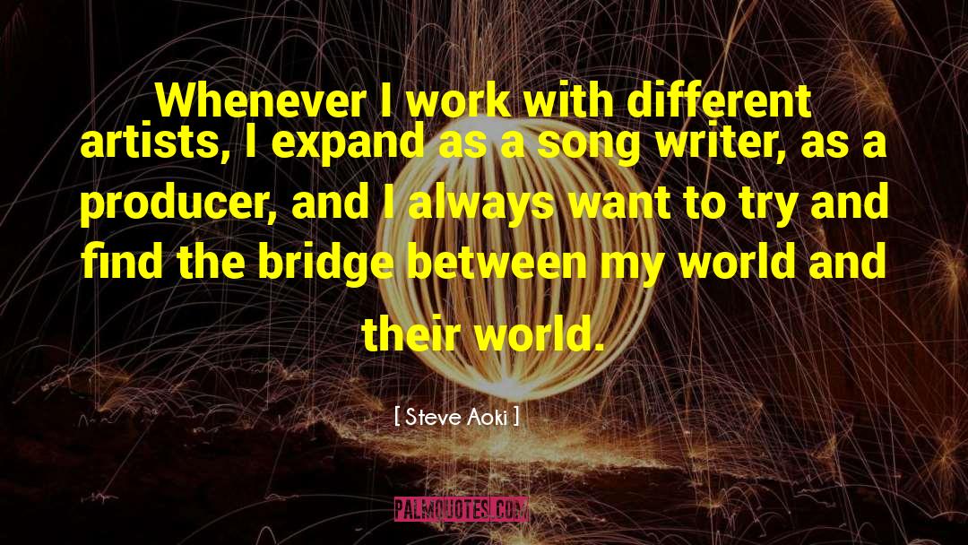 Steve Aoki Quotes: Whenever I work with different