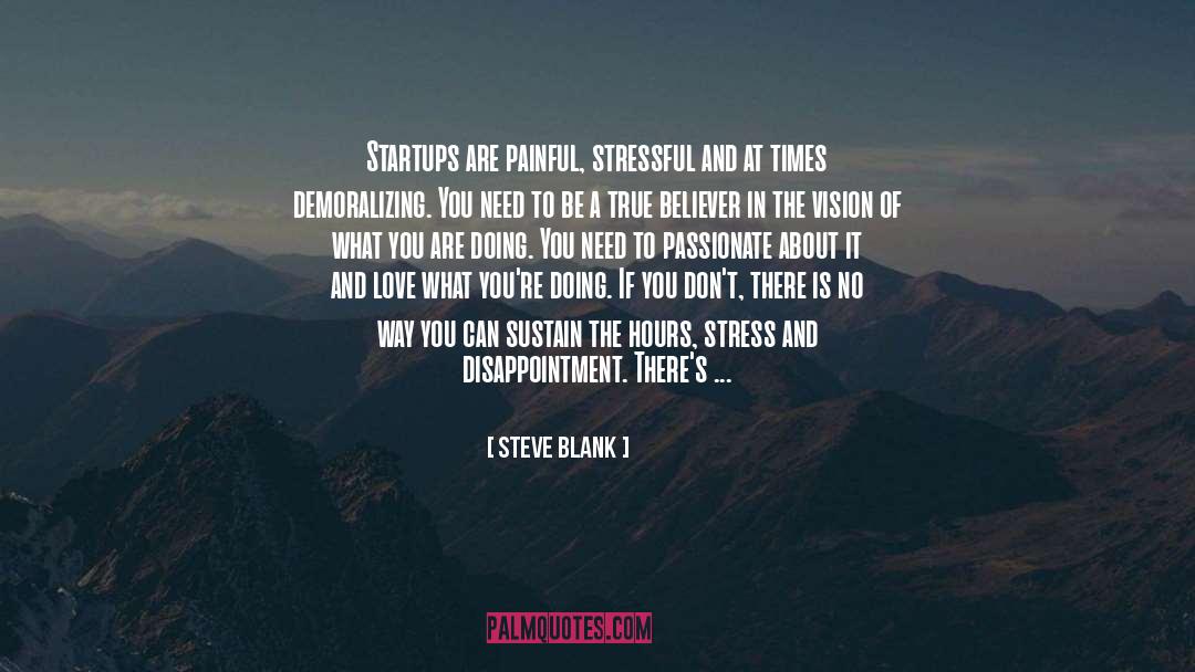 Steve Blank Quotes: Startups are painful, stressful and