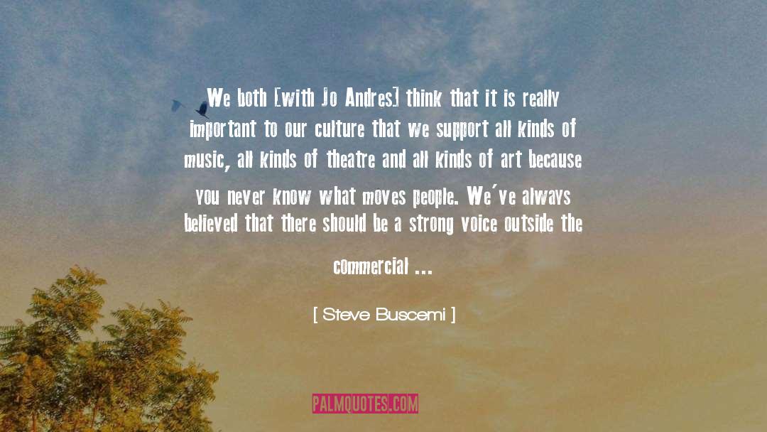 Steve Buscemi Quotes: We both [with Jo Andres]