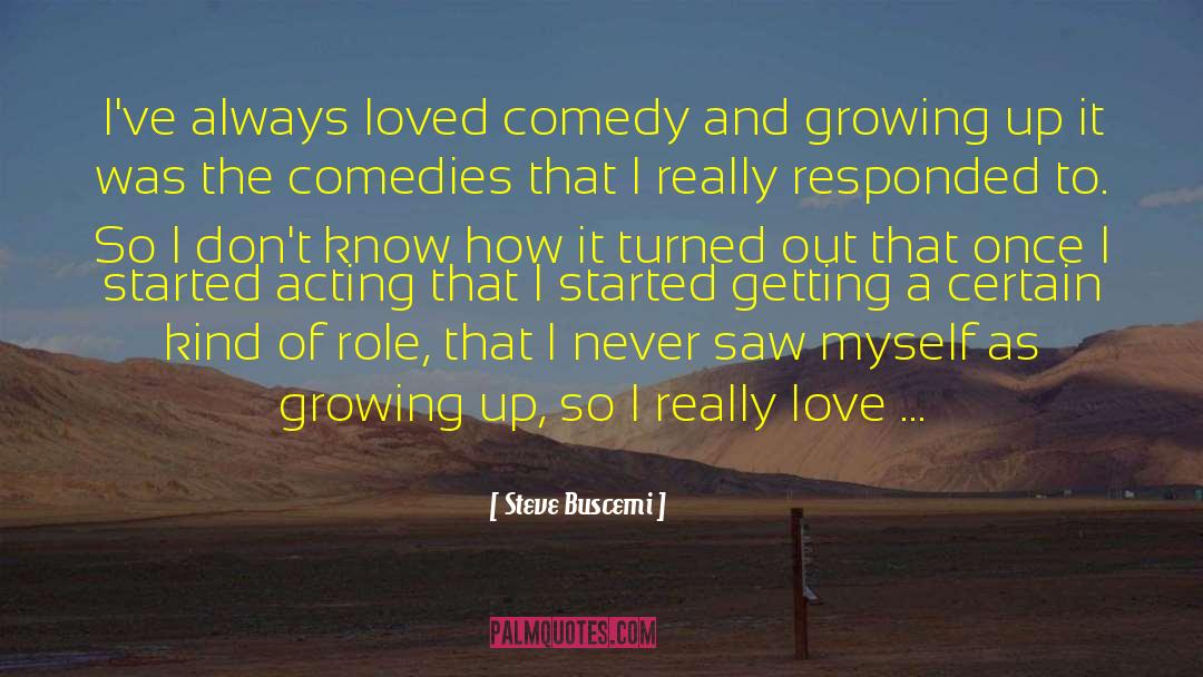 Steve Buscemi Quotes: I've always loved comedy and