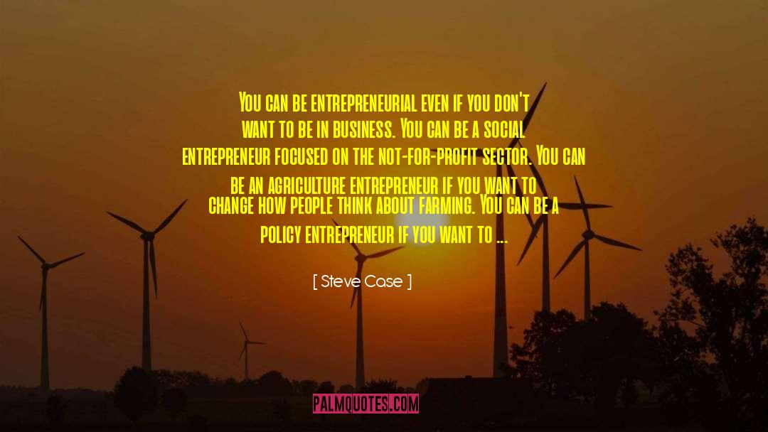 Steve Case Quotes: You can be entrepreneurial even