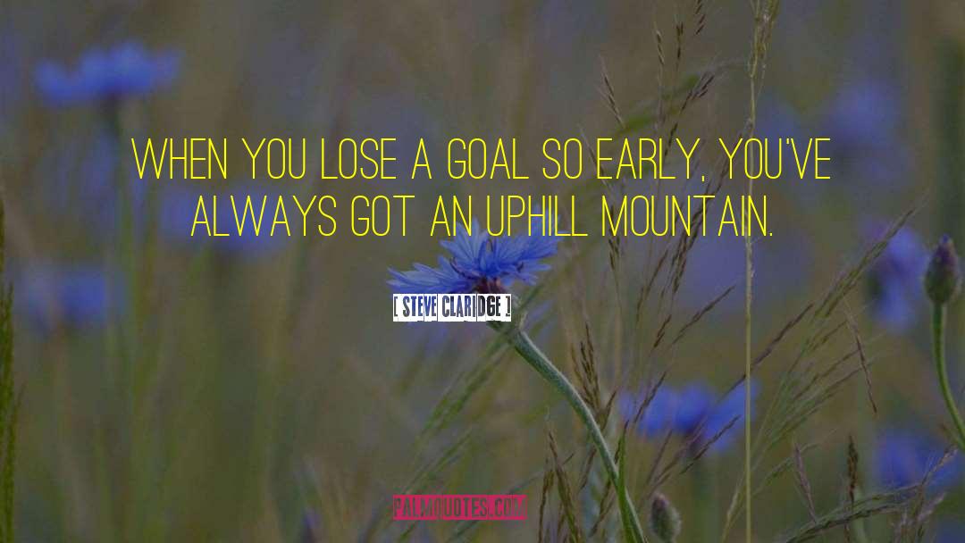 Steve Claridge Quotes: When you lose a goal