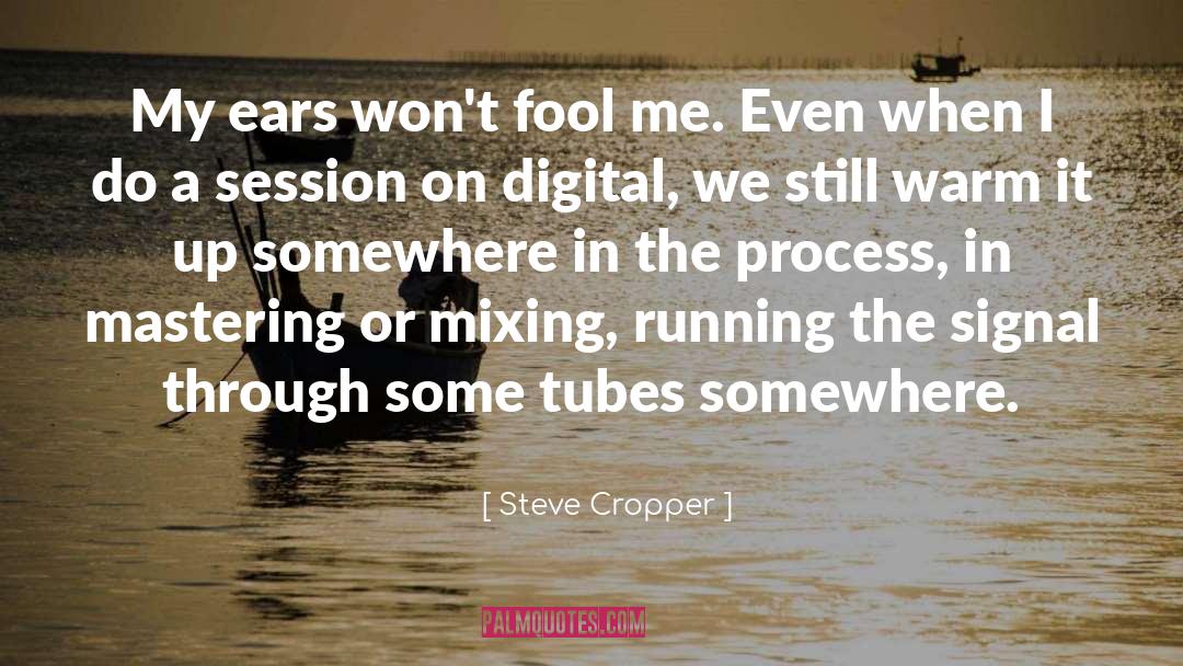 Steve Cropper Quotes: My ears won't fool me.