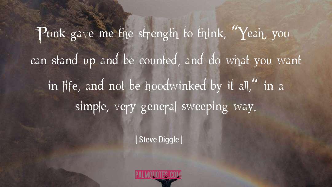 Steve Diggle Quotes: Punk gave me the strength