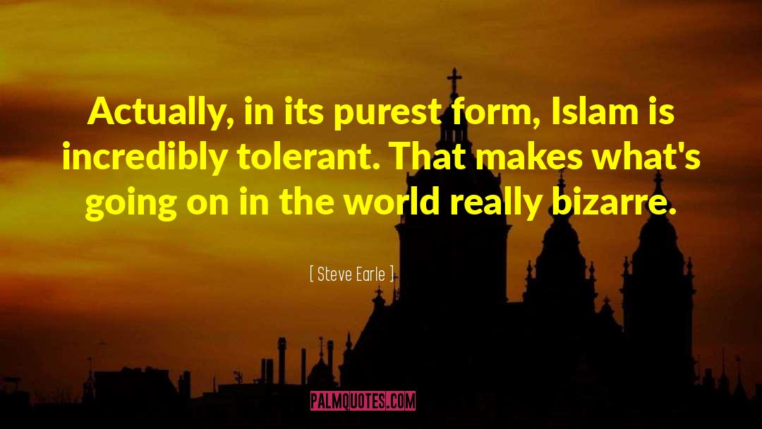Steve Earle Quotes: Actually, in its purest form,