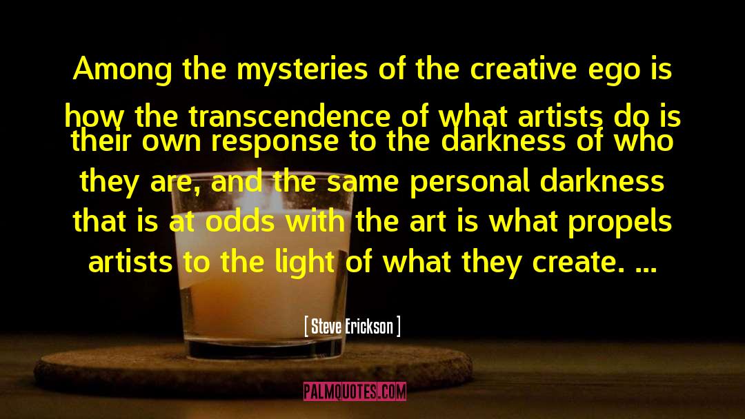 Steve Erickson Quotes: Among the mysteries of the