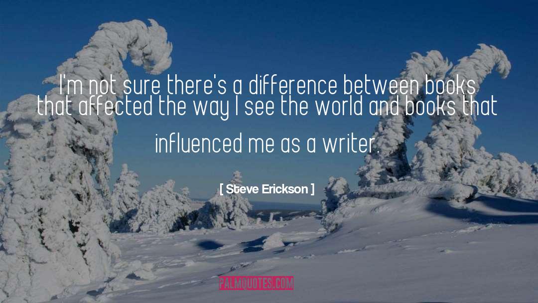 Steve Erickson Quotes: I'm not sure there's a