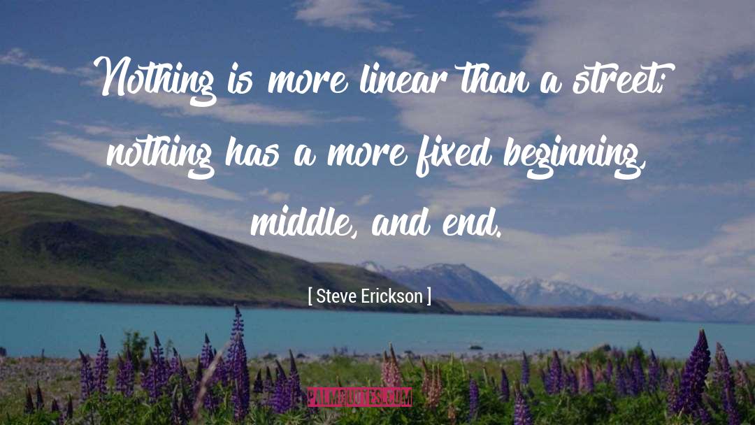 Steve Erickson Quotes: Nothing is more linear than