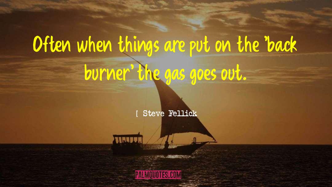 Steve Fellick Quotes: Often when things are put