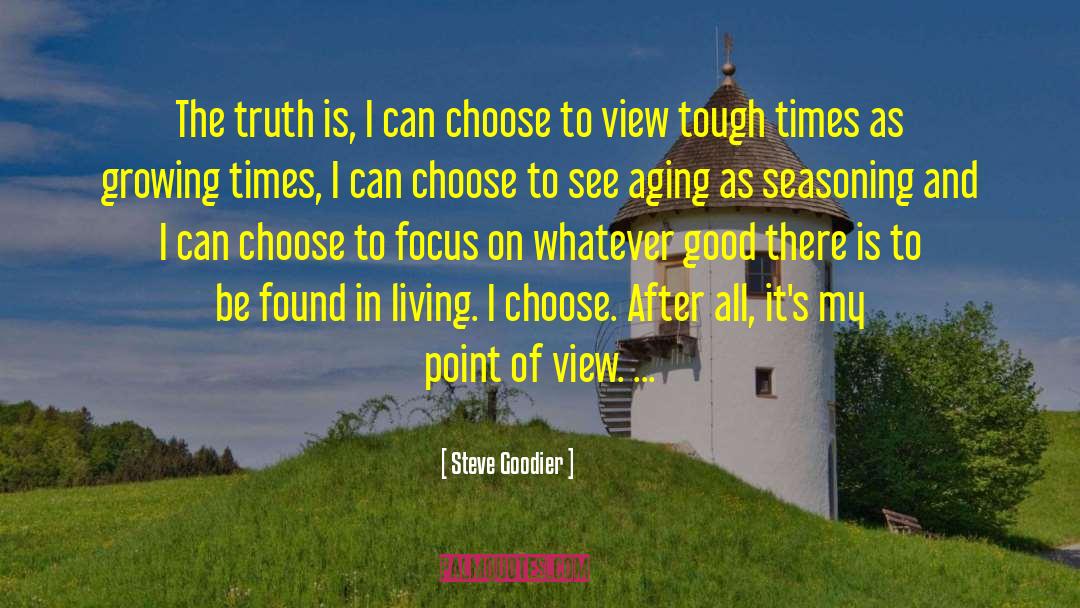 Steve Goodier Quotes: The truth is, I can