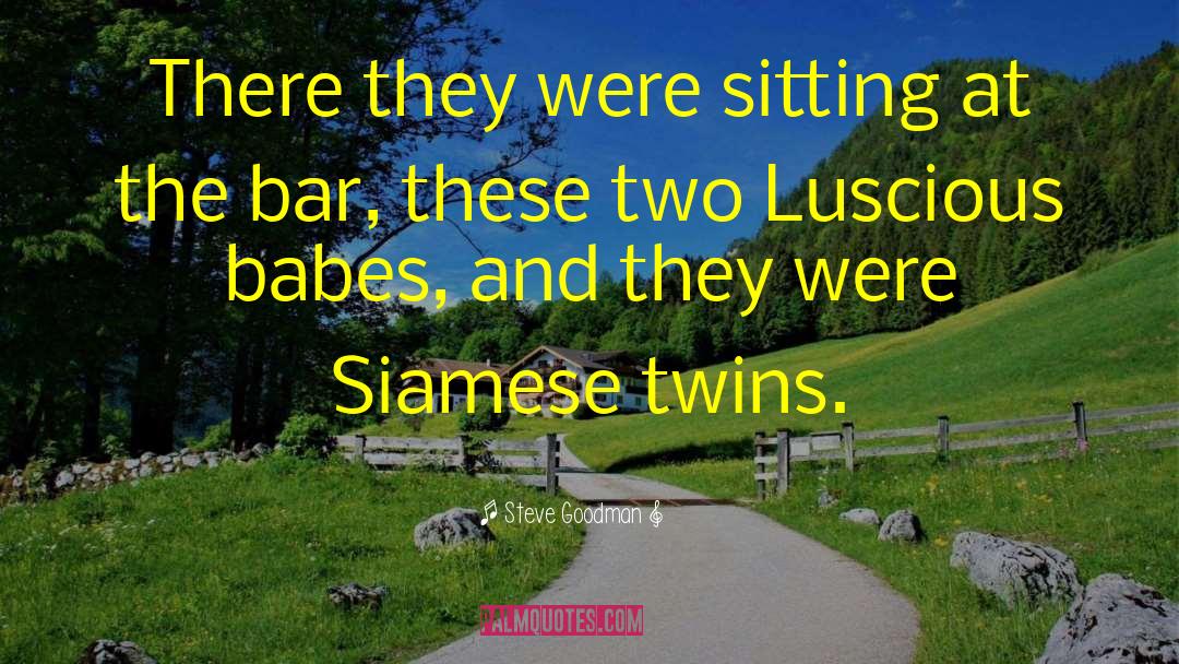 Steve Goodman Quotes: There they were sitting at