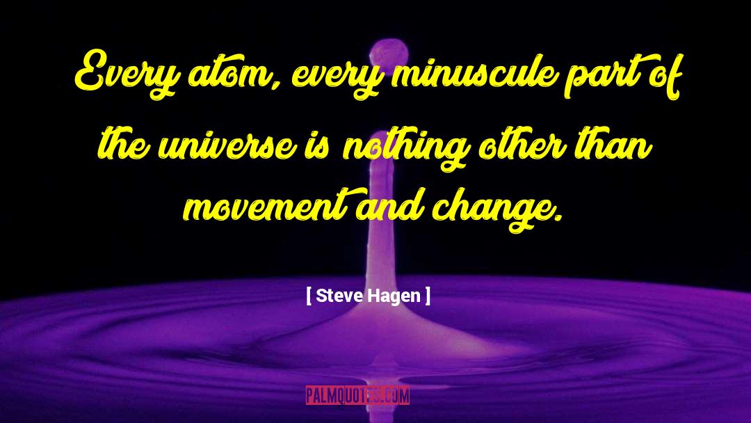 Steve Hagen Quotes: Every atom, every minuscule part