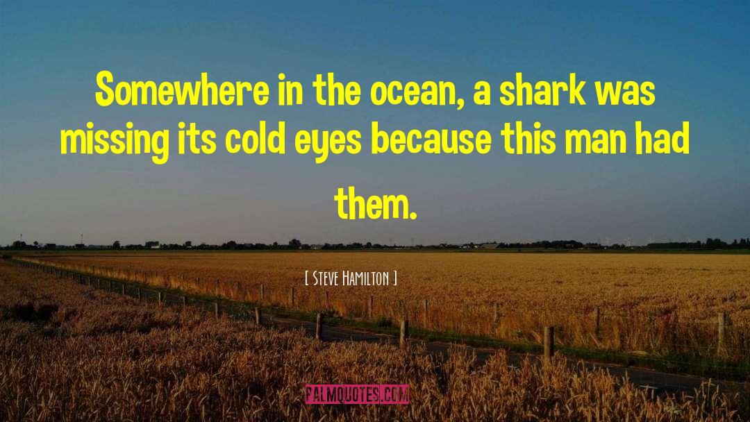 Steve Hamilton Quotes: Somewhere in the ocean, a