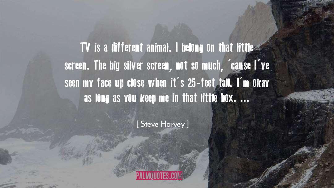 Steve Harvey Quotes: TV is a different animal.