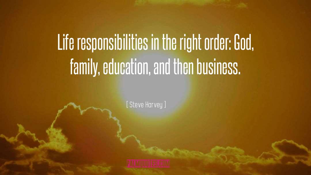 Steve Harvey Quotes: Life responsibilities in the right