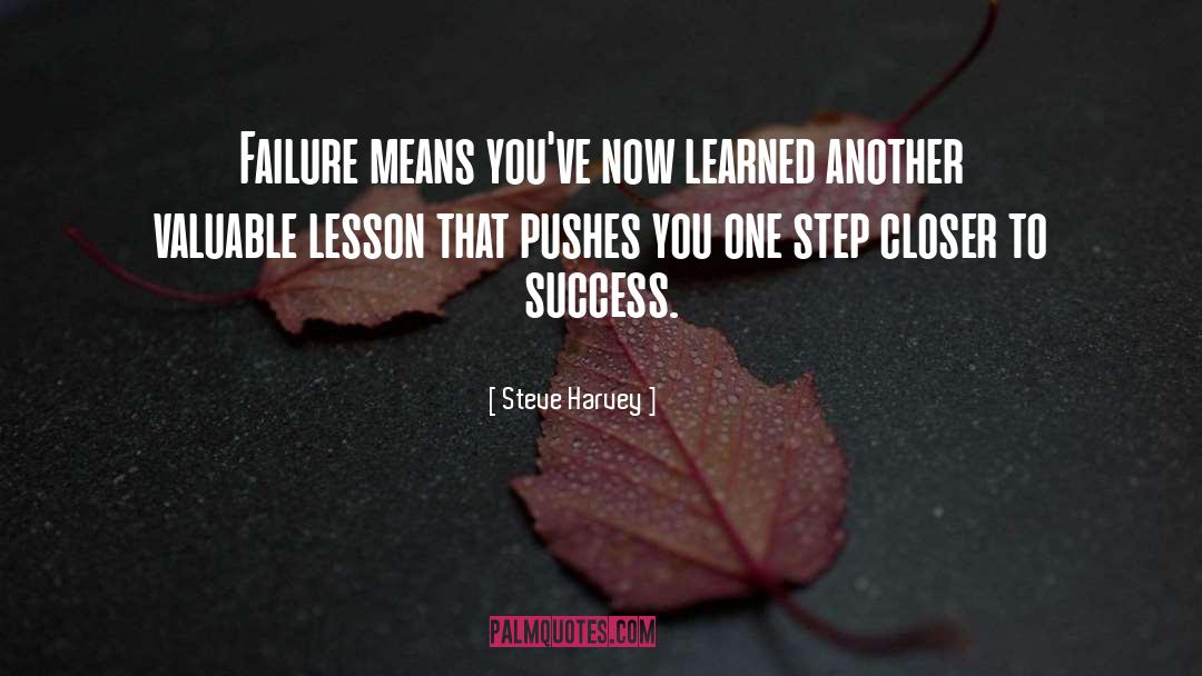 Steve Harvey Quotes: Failure means you've now learned