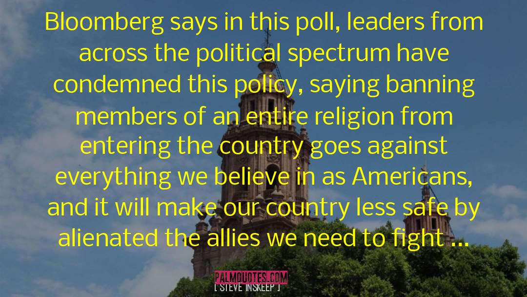 Steve Inskeep Quotes: Bloomberg says in this poll,