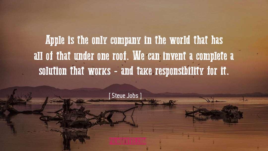 Steve Jobs Quotes: Apple is the only company
