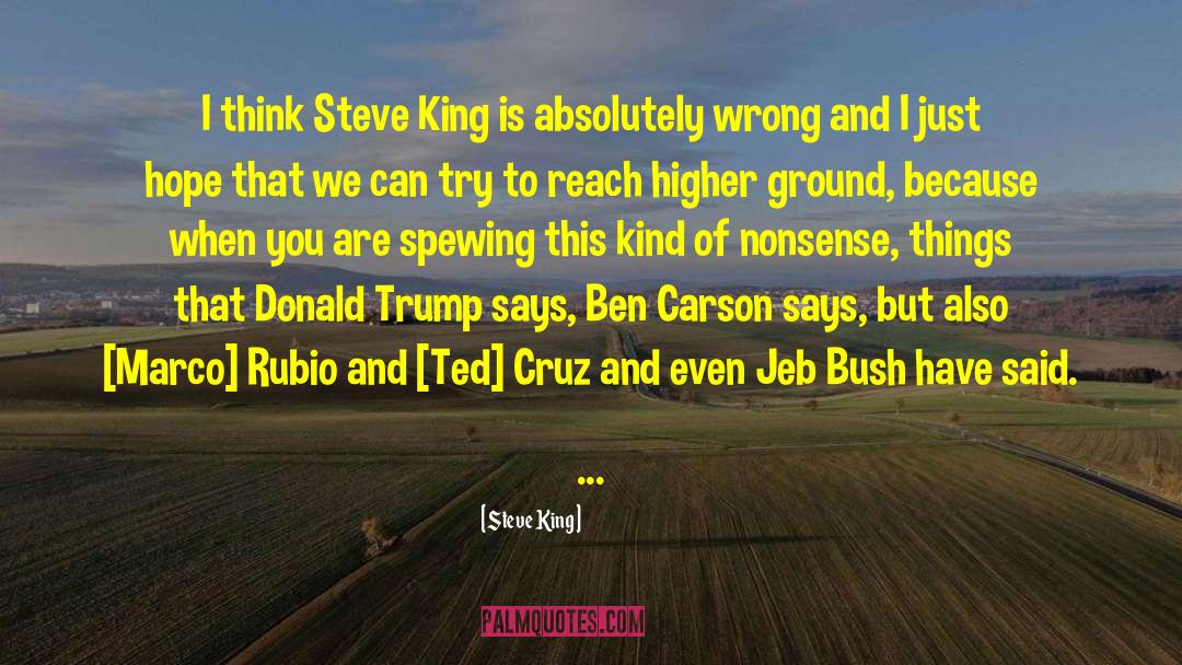 Steve King Quotes: I think Steve King is