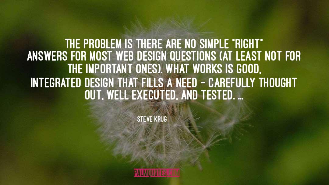 Steve Krug Quotes: The problem is there are