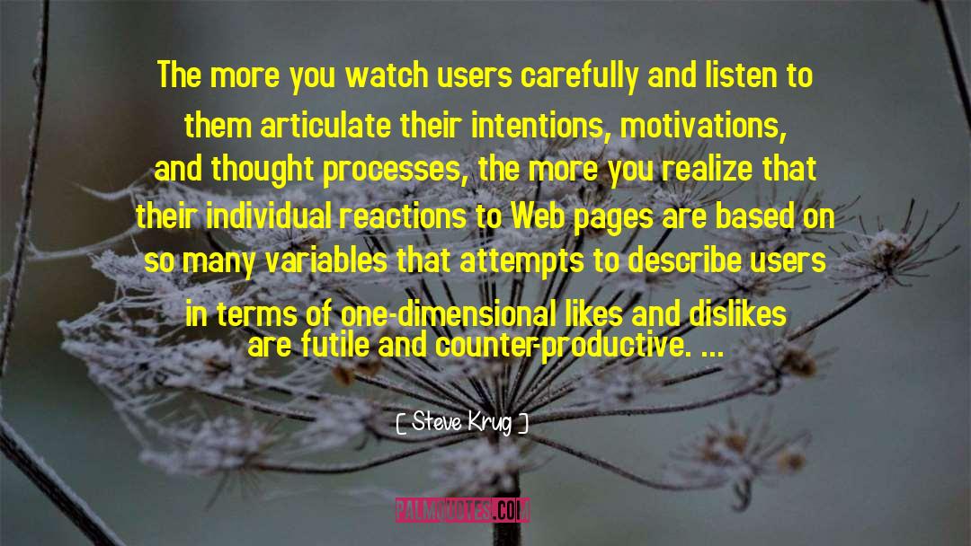 Steve Krug Quotes: The more you watch users